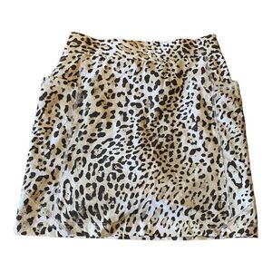 Chicos Zenergy Neema Animal-Print Skort Womens 00 US 2 Small Pull On Pockets